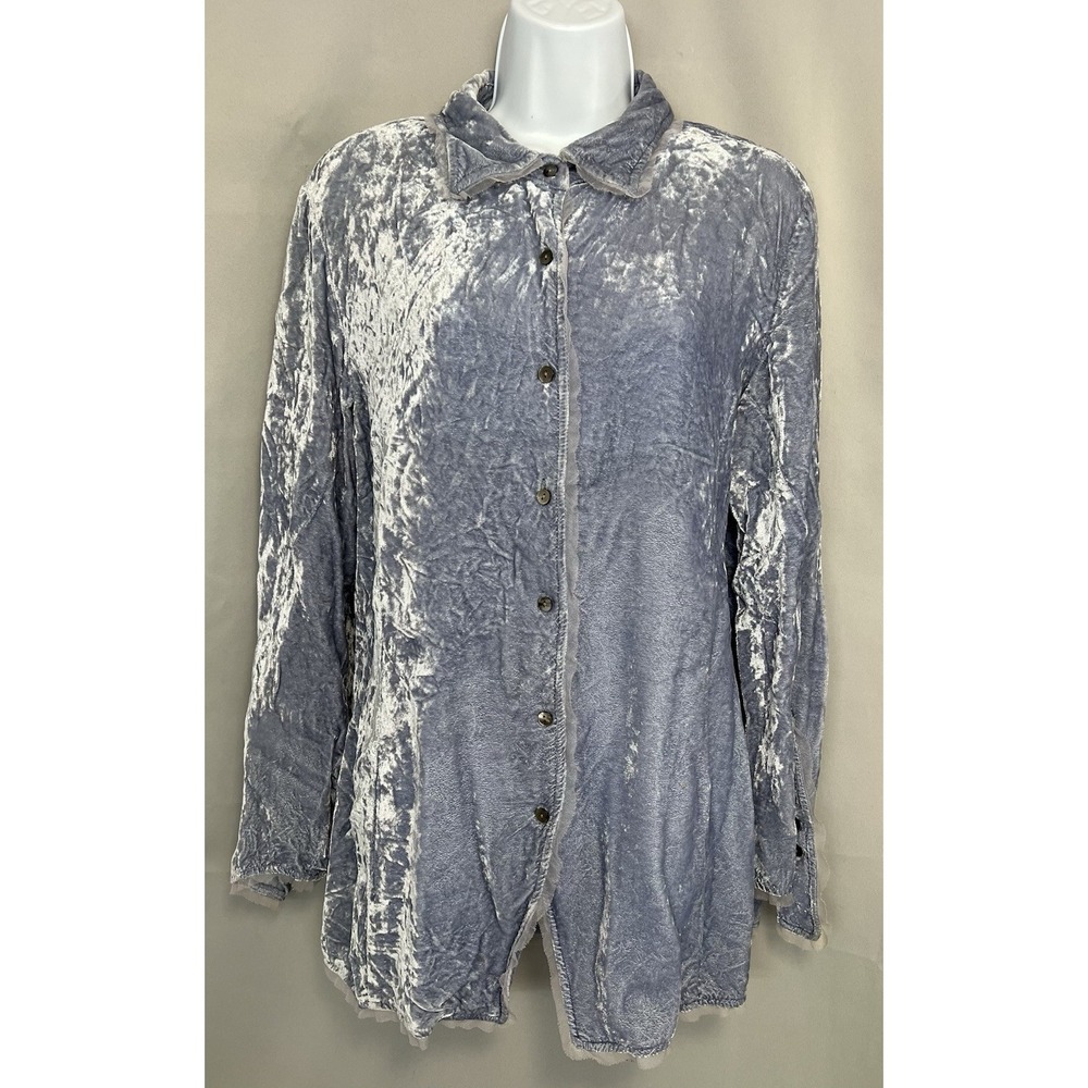 Vintage J Jill Women's Blues Velvet Blue